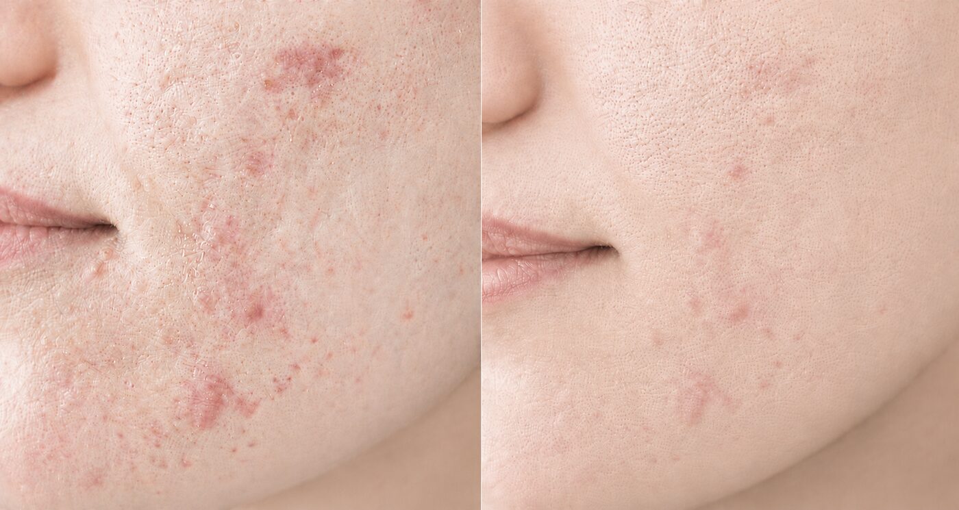 Korean Salmon DNA Glass Skin — before and after result