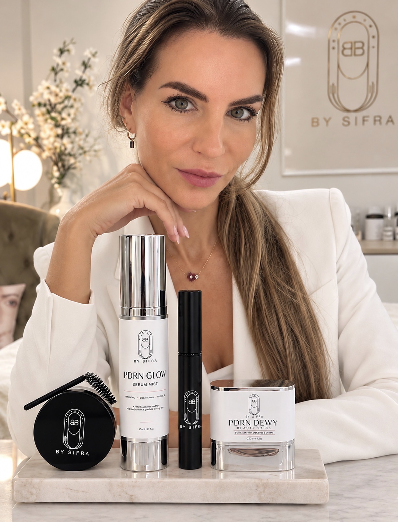 Sifra with the Natural Beauty Essentials collection at Beauty & Body by Sifra